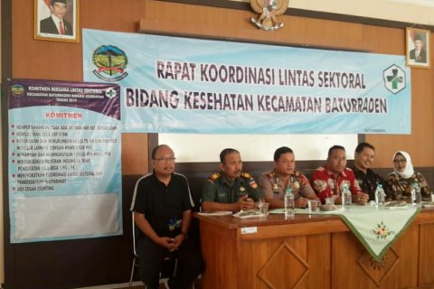 Rapat Koordinasi Lintas Sektoral Bidang Kesehatan Kecamatan Baturraden Tahun 2019