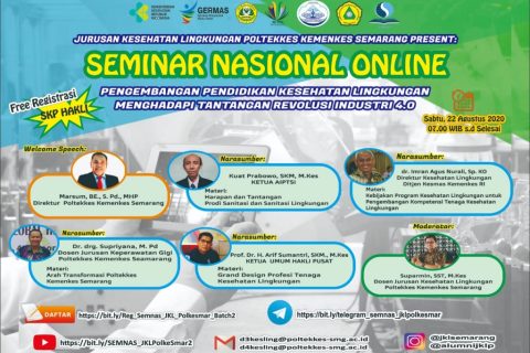 Seminar Nasional Online Pengembangan Pendidikan Kesehatan Lingkungan Mengahadapi Tantangan Revolusi Industri 4. 0