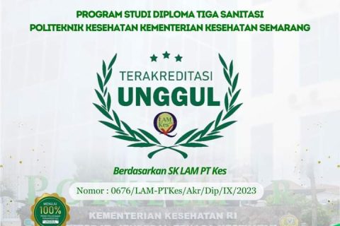 Program Studi Diploma Tiga Sanitasi Politeknik Kesehatan Kementrian Kesehatan Semarang Terakreditasi Unggul